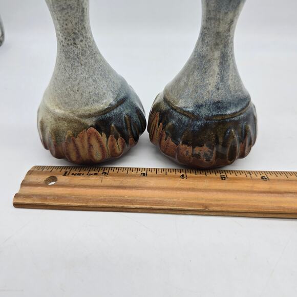 Pottery Craft USA Ceramic Genie Bottle-Shaped Bud Vase Set of Two Multicolor - Picture 6 of 7